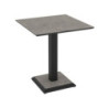 Tavolo quadrato Carvel in colore cemento 68x68x75 H cm.