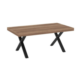 Zoom Tavolo allungabile England con piano colore quercia e gambe nere