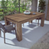 Tavolo allungabile 1485 con allunga centrale 190/235x 90x76 H cm. noce
