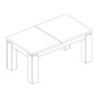 Tavolo allungabile 1485 con allunga centrale 190/235x 90x76 H cm. noce