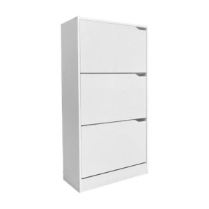 Zoom Scarpiera Manolo 3 scomparti colore bianco 63x24x115 H cm.