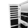 Specchiera Gulli con contenitore porta oggetti e ripiani posteriori con luce