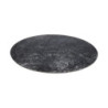 Tavolo fisso Punto con piano effetto marmo nero D150xH76 cm.