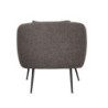 Poltrona pozzetto Nuvia in tessuto Ascort colore grigio mouse