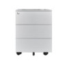 Cassettiera ufficio ESMC03 3 cassetti con chiave in ferro colore grigio chiaro