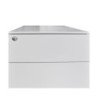 Cassettiera ufficio ESMC03 3 cassetti con chiave in ferro colore grigio chiaro