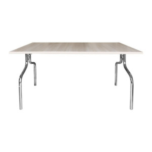Zoom Tavolo pieghevole ESFB03 olmo con gambe in metallo cromo