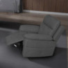 Poltrona Kayde recliner elettrico in tessuto Mia 103-27 grigio scuro