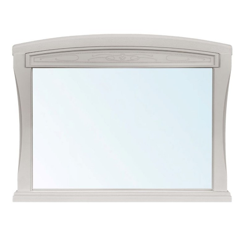 Specchiera Aurora in legno con cornice colore avorio