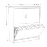 Scarpiera SHC520SAND due ante a ribalta cashmere