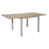 Tavolo allungabile Monster 90x90 struttura alluminio e piano larice grigio
