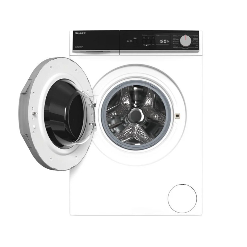 Lavatrice Sharp ESNFA714BW1NA libera installazione 7 kg 1400 giri motore inverter classe A