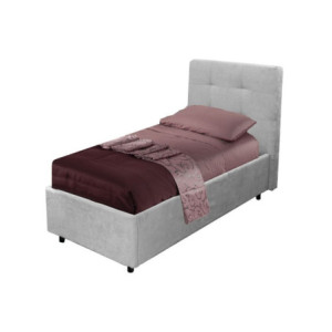 Zoom Letto singolo Ascoli contenitore in tessuto Enjoy 20 grigio chiaro