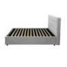 Letto singolo Ascoli contenitore in tessuto Enjoy 20 grigio chiaro