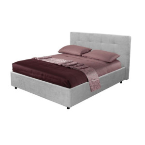 Zoom Letto matrimoniale Ascoli contenitore in tessuto Enjoy 20 grigio chiaro