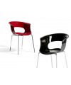 POLTRONA MISS B SET DA 4 ANTISHOCK POLICARBONATO MADE IN ITALY SCAB DESIGN