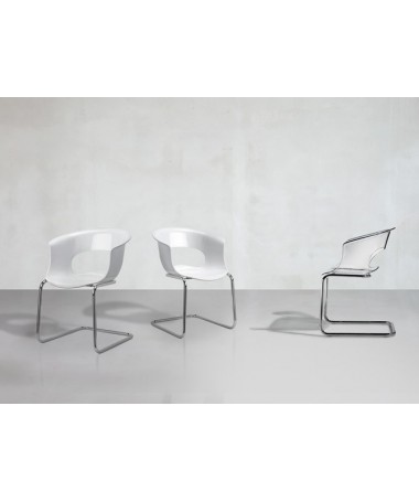 Poltrona Miss B Set da 2 antishock oscillante policarbonato - Made in Italy SCAB DESIGN