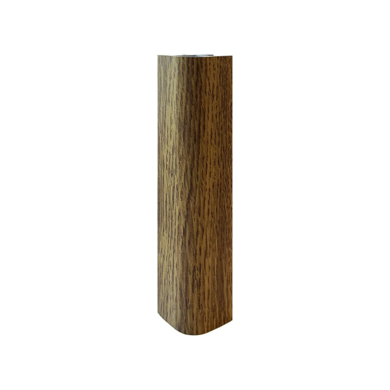 Angolare per zoccolo 90° R12 in rovere H 10 cm.