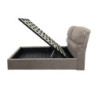 Letto una piazza e mezzo Sofaback contenitore in tessuto Enjoy 03 taupe