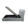 Letto una piazza e mezzo Sofaback contenitore in tessuto Enjoy 20 light gray