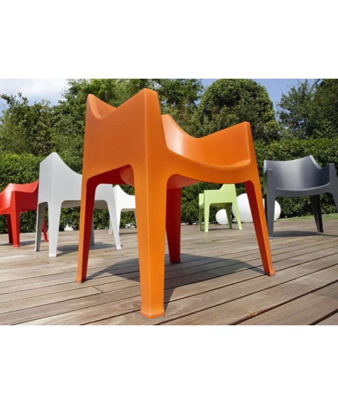 SEDIE COCCOLONA SET DA 2 in TECNOPOLIMERO MADE IN ITALY SCAB DESIGN