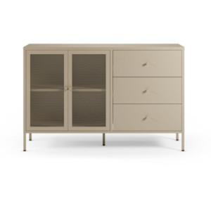 Zoom Credenza Fayna19353 in metallo con 2 ante e 3 cassetti colore sabbia