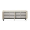 Credenza Willa18924 con 4 ante effetto cannettato colore crema