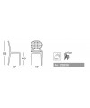 Sedia in tecnopolimero set da 6 rinforzato Colette Made in Italy SCAB DESIGN