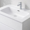 Lavabo consolle da appoggio LAV9060S in ceramica 1 vasca 61x46.5 cm. bianco lucido