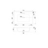 Lavabo consolle da appoggio LAV9070S in ceramica 1 vasca 71x46.5 cm. bianco lucido