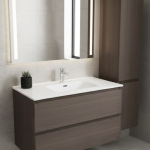 Zoom Lavabo consolle da appoggio LAV9100S in ceramica 1 vasca 101x46.5 cm. bianco lucido