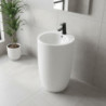 Lavabo freestanding LAV203 in ceramica D 50x86 cm. bianco lucido
