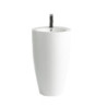 Lavabo freestanding LAV203 in ceramica D 50x86 cm. bianco lucido