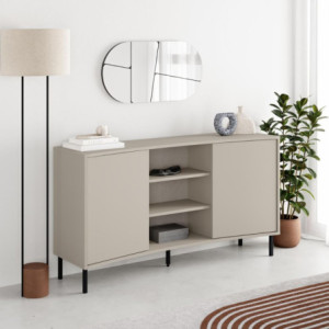 Zoom Madia Frem con 2 ante e 3 nicchie a giorno colore cashmere