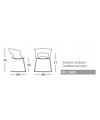 Poltrona Miss B Set da 2 antishock oscillante policarbonato - Made in Italy SCAB DESIGN