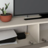 Mobile porta TV sospeso Francy cashmere con ante a ribalta 135x31.7x25 cm.