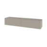 Mobile porta TV sospeso Francy cashmere con ante a ribalta 135x31.7x25 cm.