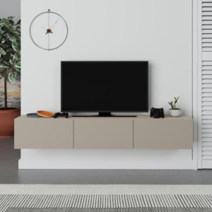 Zoom Mobile porta tv sospeso Francy 180 cm. con ante a ribalta in colore cashmere