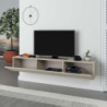 Mobile porta tv sospeso Francy 180 cm. con ante a ribalta in colore cashmere