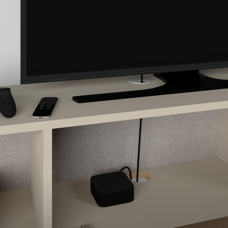 Mobile porta tv sospeso Francy 180 cm. con ante a ribalta in colore cashmere