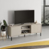 Mobile porta tv Frem con 2 ante e nicchie a giorno colore cashmere