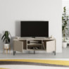 Mobile porta tv Frem con 2 ante e nicchie a giorno colore cashmere