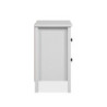Comodino Karlstad 61A con 2 cassetti colore bianco