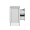 Comodino Karlstad 61A con 2 cassetti colore bianco