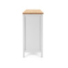 Madia Bergen57 con 3 ante e 1 cassetto bianco e top artisan oak