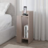 Tavolino comodino di design Elos 27x25x60h colore tortora destro