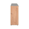 Madia Cento 01B con 3 ante e 1 cassetto colore antracite e laterali legno rovere artisan