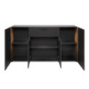Madia Cento 51A con 4 ante e 1 cassetto colore antracite e laterali legno rovere artisan