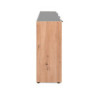 Madia Cento 51A con 4 ante e 1 cassetto colore antracite e laterali legno rovere artisan