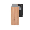 Madia Cento 51A con 4 ante e 1 cassetto colore antracite e laterali legno rovere artisan